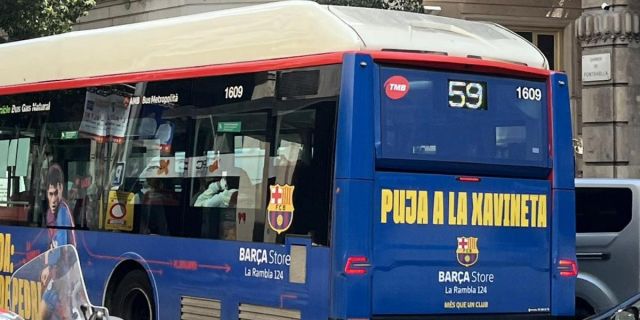 Barcelona launch 'Xavineta' advertising campaign on local buses