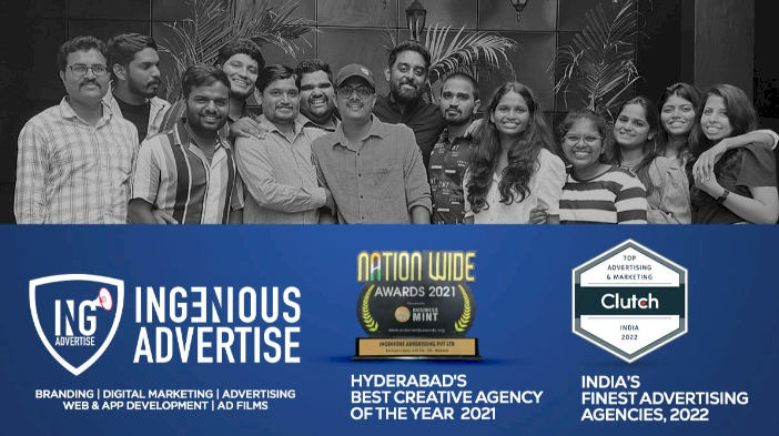 Ingenious Advertise Is Making A Mark In The Advertising Industry! Awarded As ‘India’s Finest Advertising Agencies 2022’ And ‘Best Digital Marketing Agency (In Performance Marketing)’ By Clutch